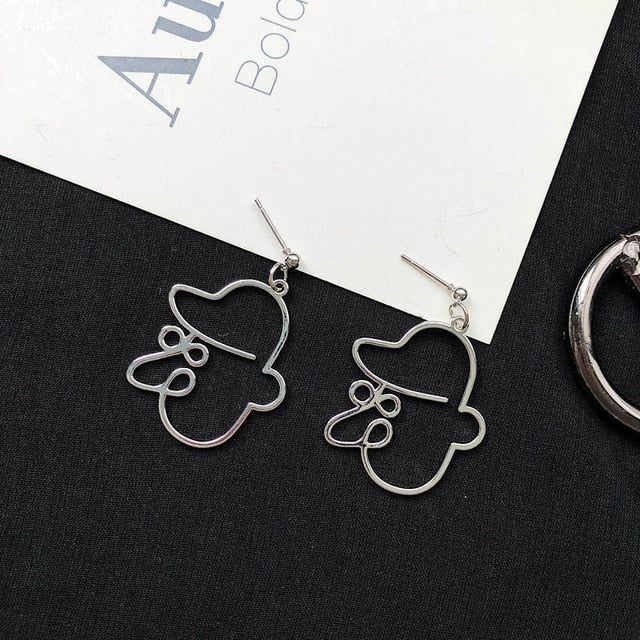 Face Drop Earrings For Women