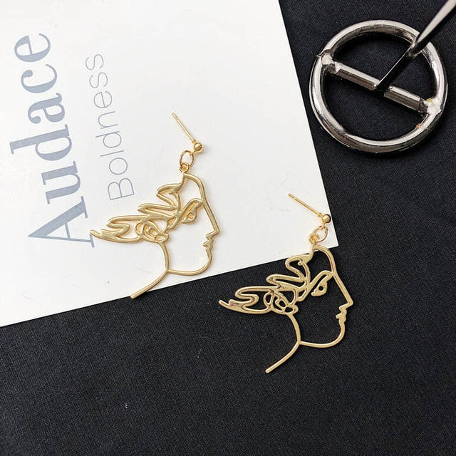 Face Drop Earrings For Women