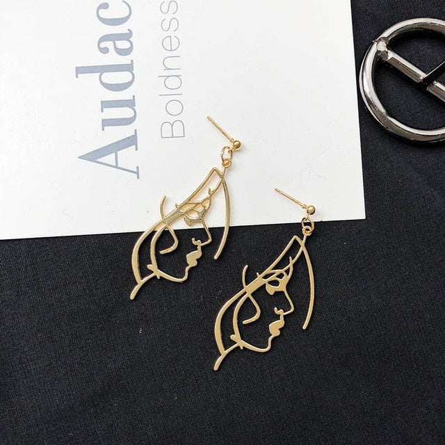 Face Drop Earrings For Women