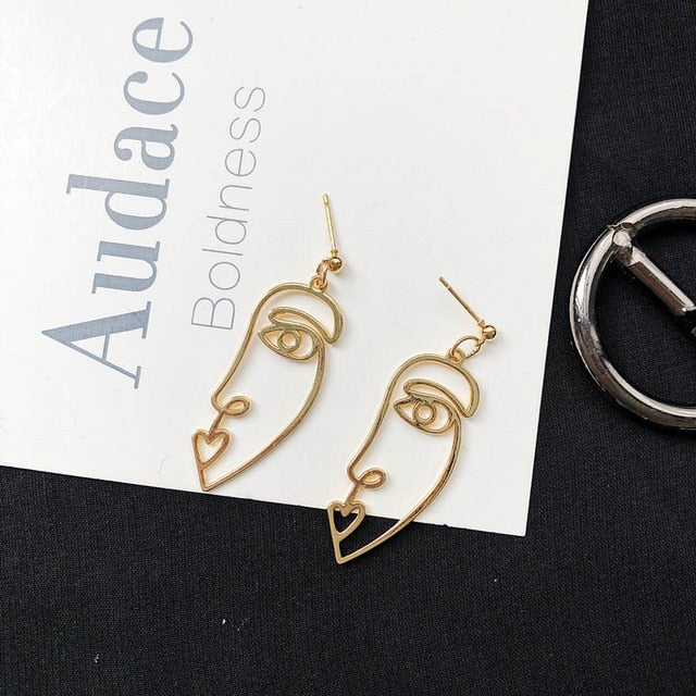 Face Drop Earrings For Women