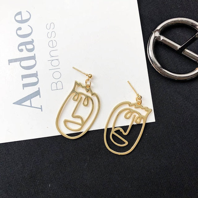Face Drop Earrings For Women