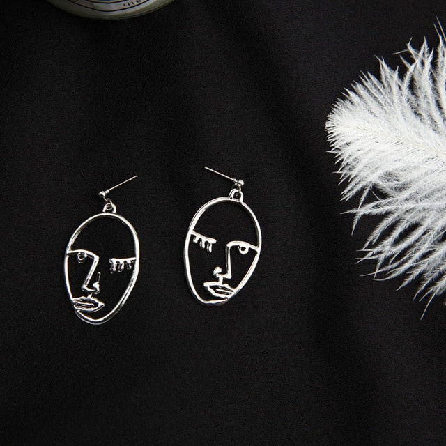Face Drop Earrings For Women