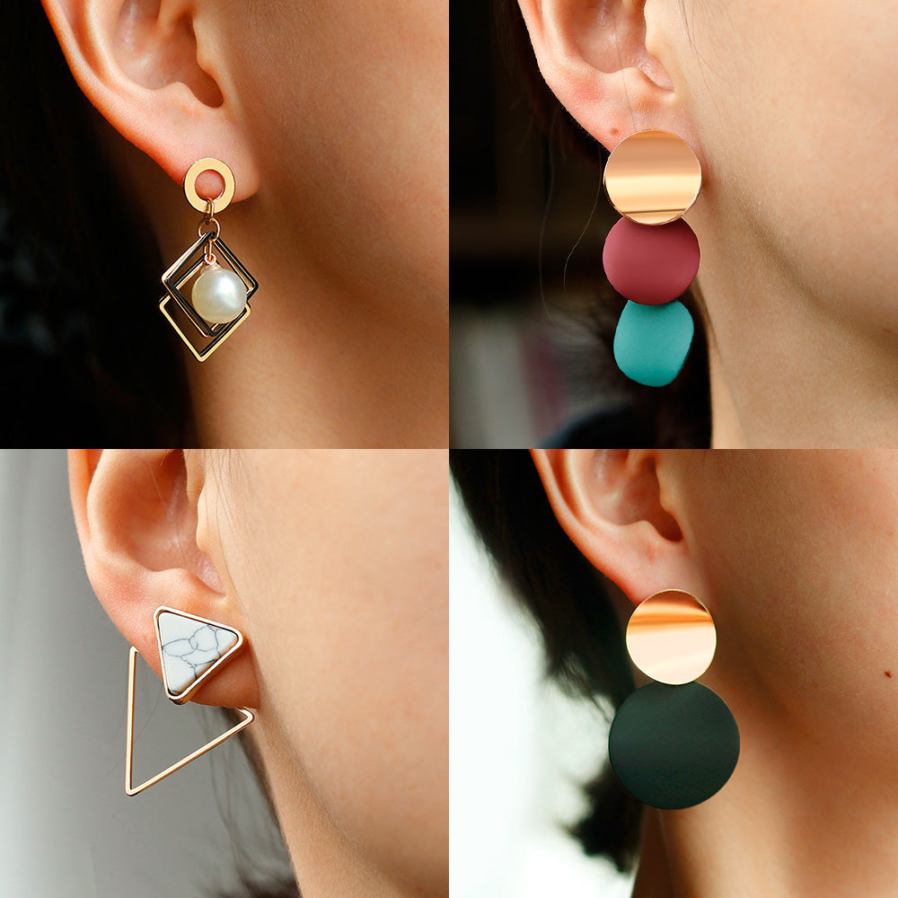 Acrylic Statement Drop Earrings for Women - Shopeasywear