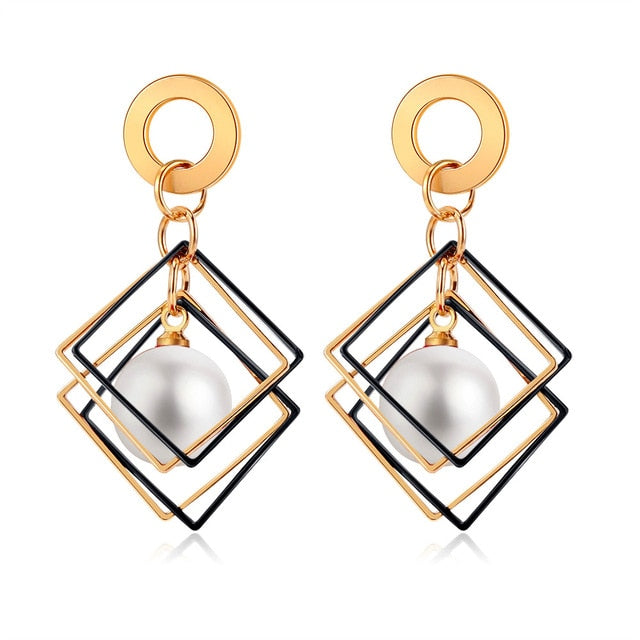 Acrylic Statement Drop Earrings for Women - Shopeasywear