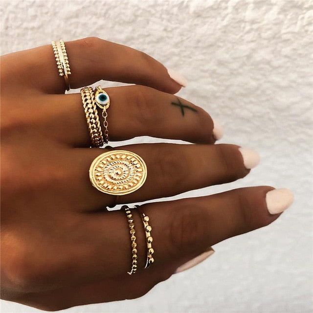 Geometric Joint Ring Set for Women - Shopeasywear