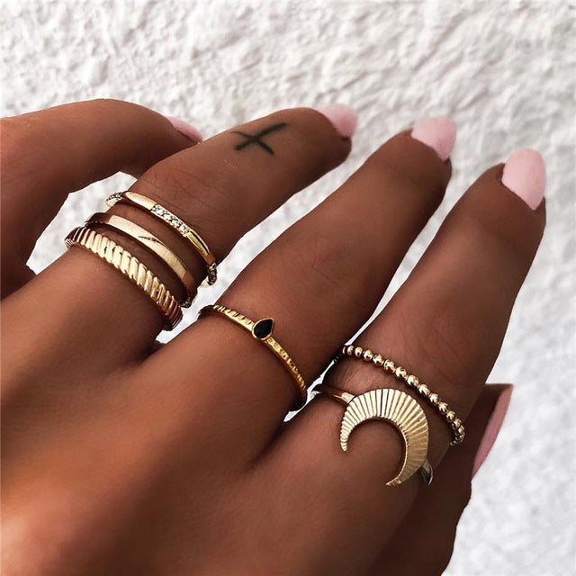 Geometric Joint Ring Set for Women - Shopeasywear