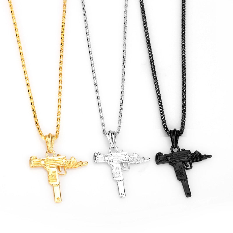 UZI gun Model Necklace For Men - Shopeasywear