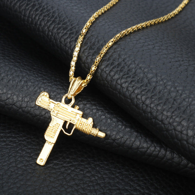 UZI gun Model Necklace For Men - Shopeasywear