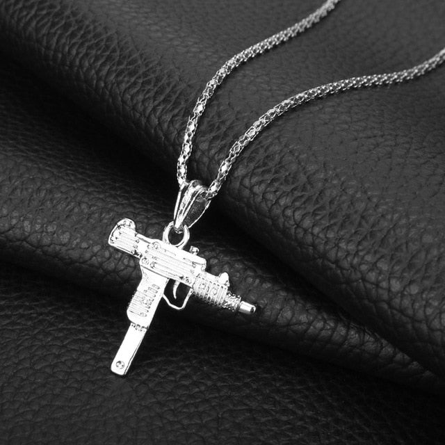 UZI gun Model Necklace For Men - Shopeasywear