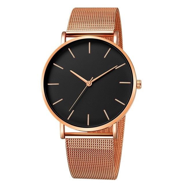 Women Watch Rose Gold Montre Femme 2019 Women's Mesh Belt ultra-thin Fashion relojes para mujer Luxury Wrist Watches reloj mujer - Shopeasywear