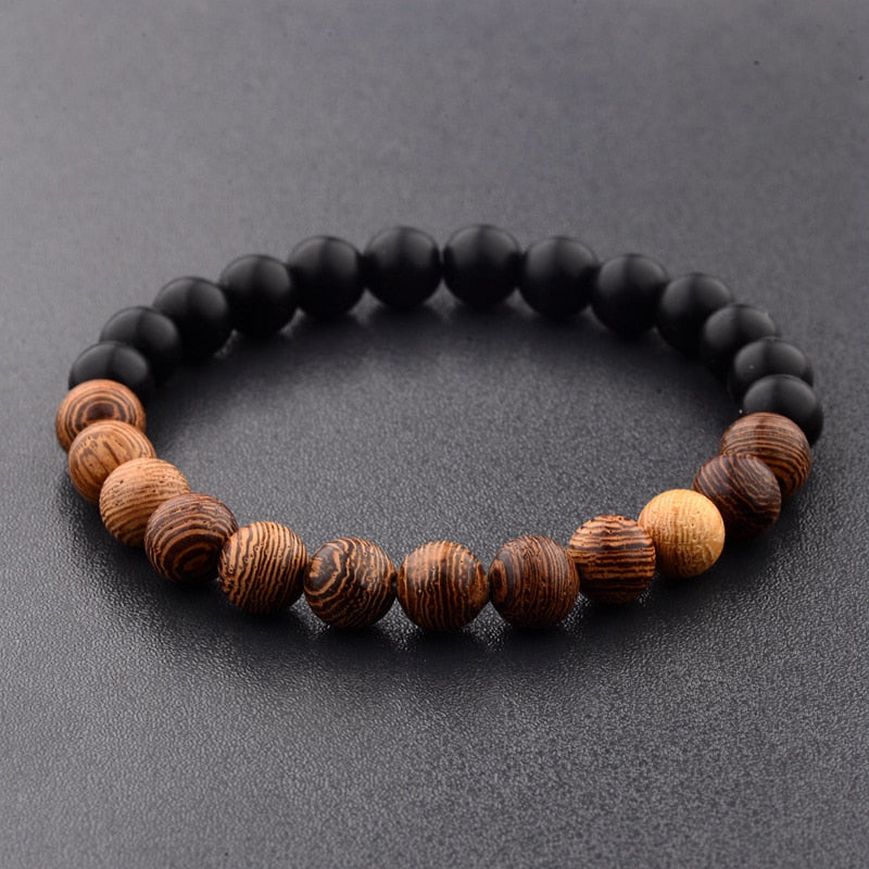 8mm New Natural Wood Beads Bracelets - Shopeasywear