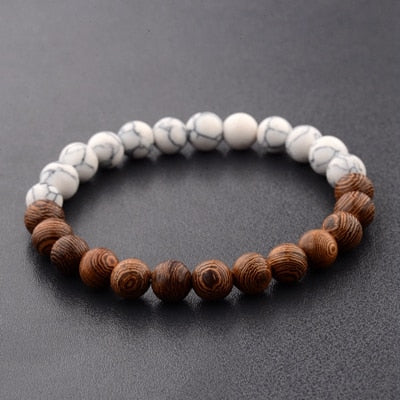 8mm New Natural Wood Beads Bracelets - Shopeasywear
