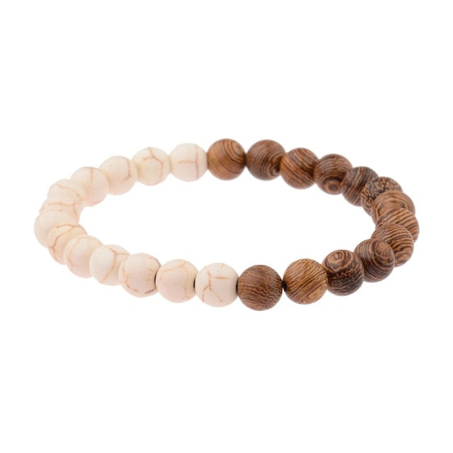 8mm New Natural Wood Beads Bracelets - Shopeasywear