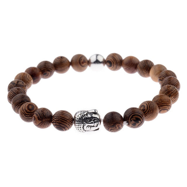 8mm New Natural Wood Beads Bracelets - Shopeasywear