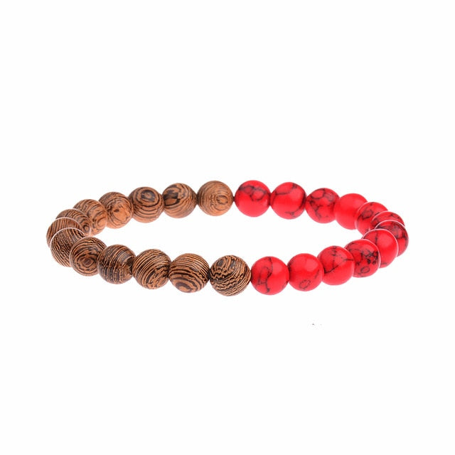 8mm New Natural Wood Beads Bracelets - Shopeasywear