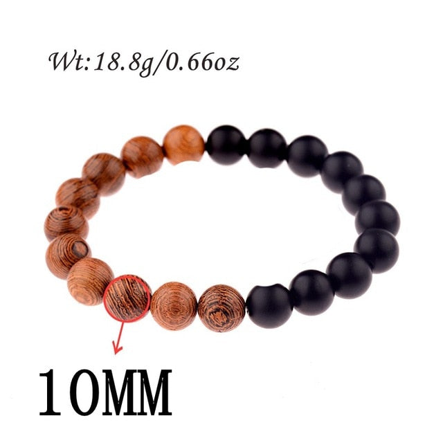 8mm New Natural Wood Beads Bracelets - Shopeasywear