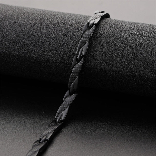 Twisted Healthy Magnetic Bracelet for Women Power Therapy Magnets Magnetite Bracelets Bangles Men Health Care Jewelry Stainless - Shopeasywear