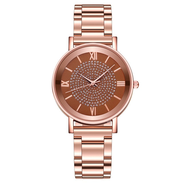 Women Watches 2020 Luxury Diamond Rose Gold Ladies Wrist Watches Magnetic Women Bracelet Watch For Female Clock Relogio Feminino - Shopeasywear