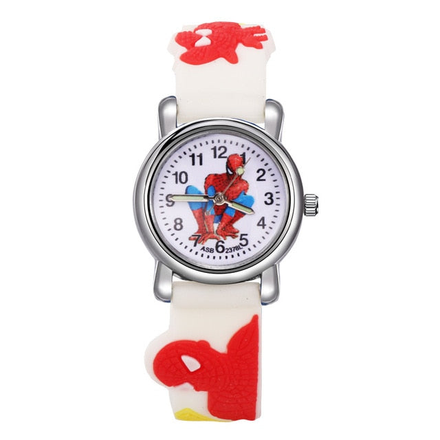 Kids Watches Boys Spiderman Children's Cartoon Watch Silicone Sports Quartz Wrist Watches Gifts for Boys Montre Enfant Garcon - Shopeasywear