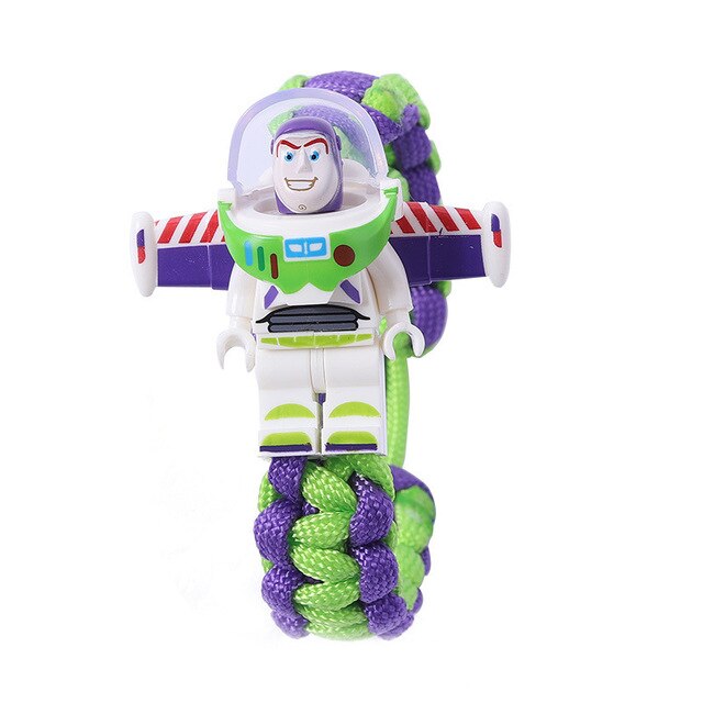 Buzz Lightyear Building Block Bracelet Super Hero TOY Bracelet Bricking Charm Paracord Bracelet Kids Gift Jewelry - Shopeasywear