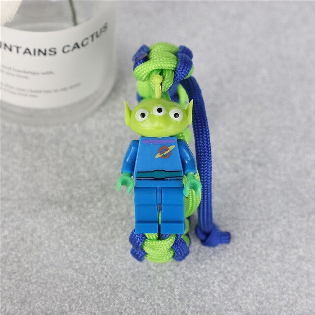 Buzz Lightyear Building Block Bracelet Super Hero TOY Bracelet Bricking Charm Paracord Bracelet Kids Gift Jewelry - Shopeasywear