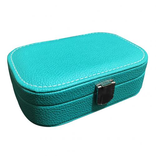 Jewelry Storage Box Portable Ring Display Box Earring Storage Case Jewelry Organizer with Mirror Faux Leather Jewelry Box Women - Shopeasywear