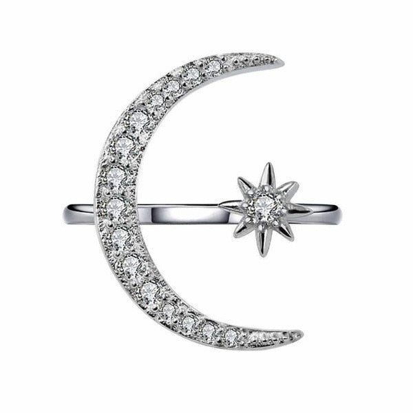 Crescent Moon Ring For Women - Shopeasywear