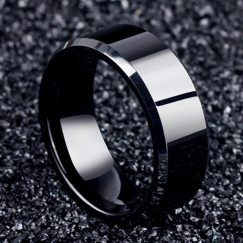 Fashion Charm stainless steel Black Rings For Women - Shopeasywear