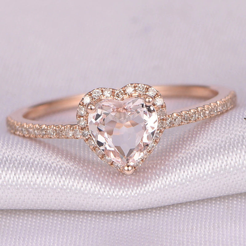 Heart Shaped  Wedding Rings For Women - Shopeasywear