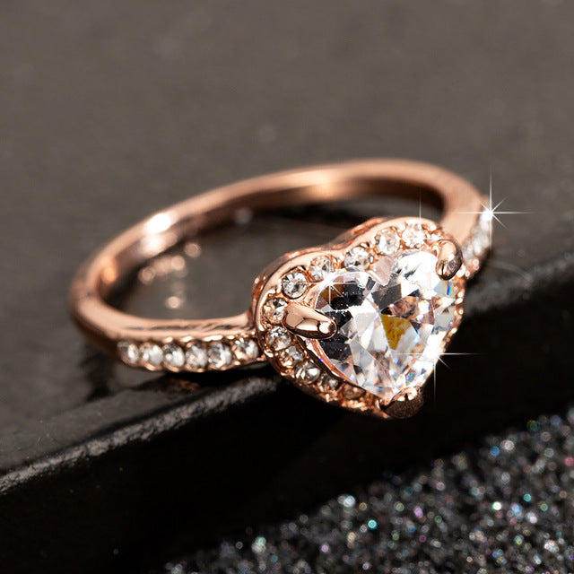 Heart Shaped  Wedding Rings For Women - Shopeasywear