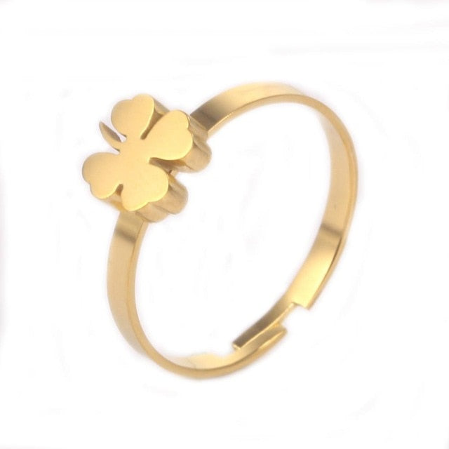 Clover Feather lightning Heart  Rings For Women - Shopeasywear