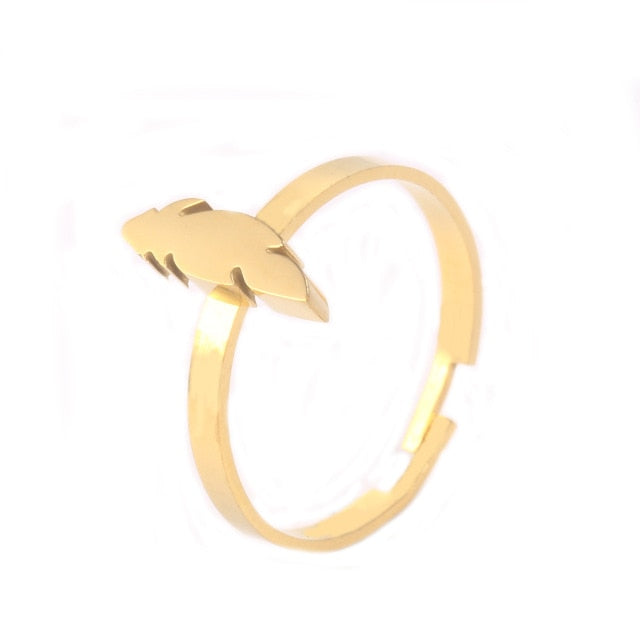 Clover Feather lightning Heart  Rings For Women - Shopeasywear