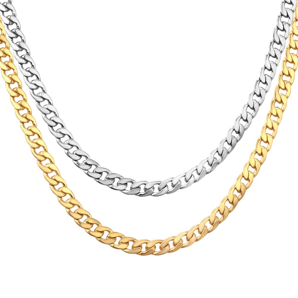 Silver-color Chain Necklace For Men - Shopeasywear