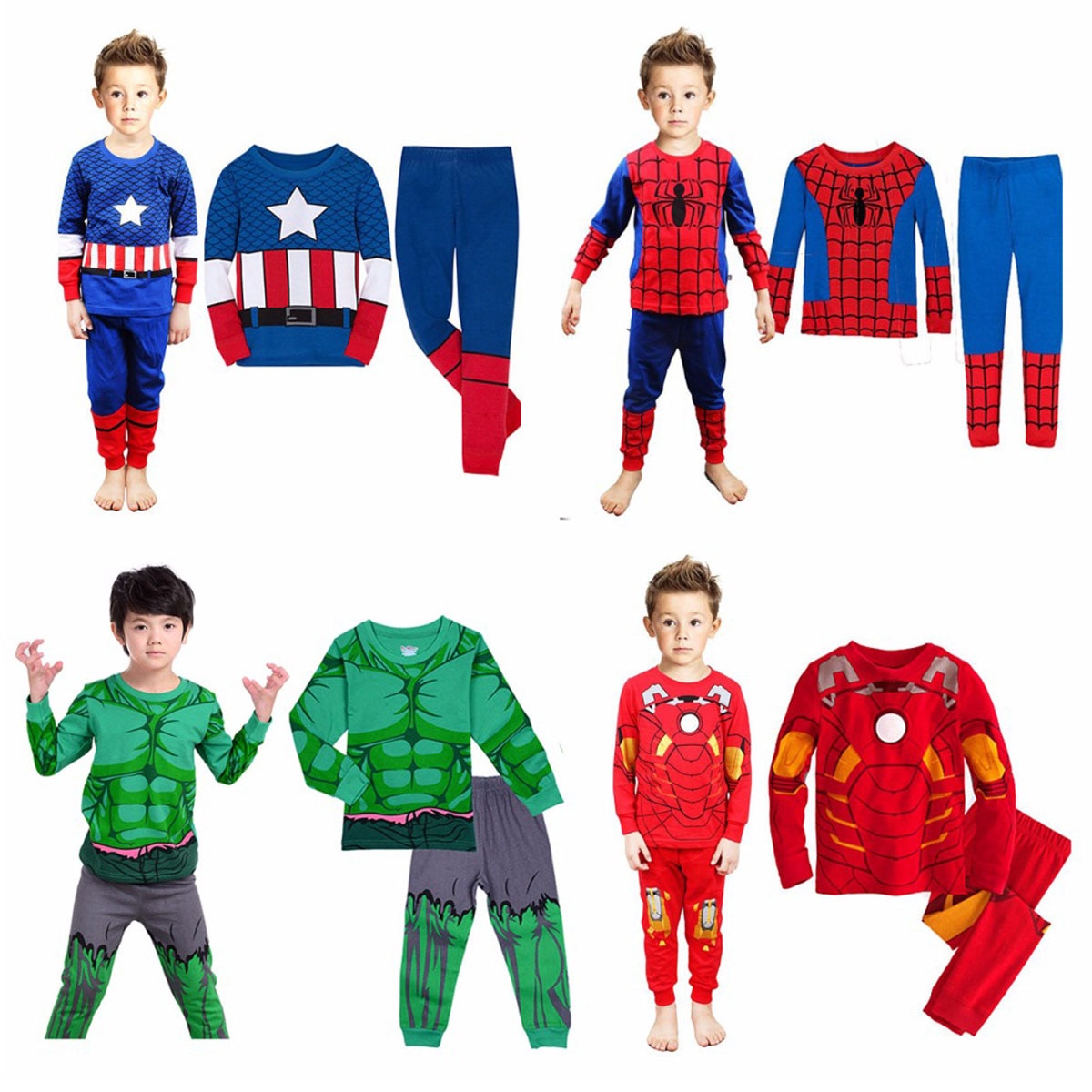 Superhero Spider man Pajamas Set
