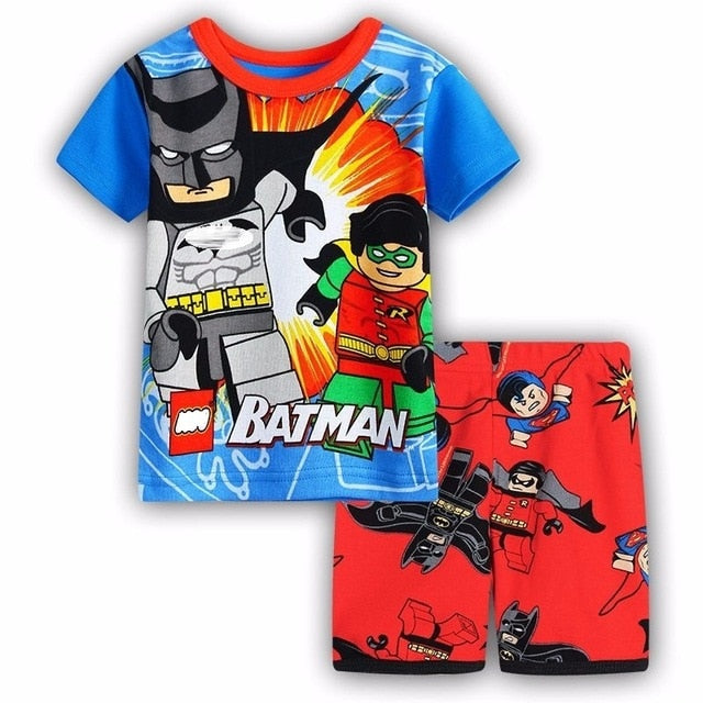 2020 New Kids Boys Girls Short Sleeve Pajamas