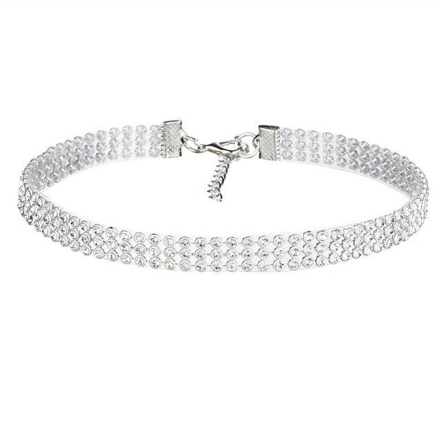 NEW Crystal Rhinestone Choker Necklace - Shopeasywear