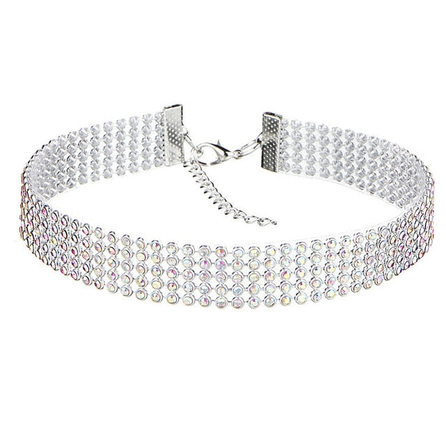 NEW Crystal Rhinestone Choker Necklace - Shopeasywear