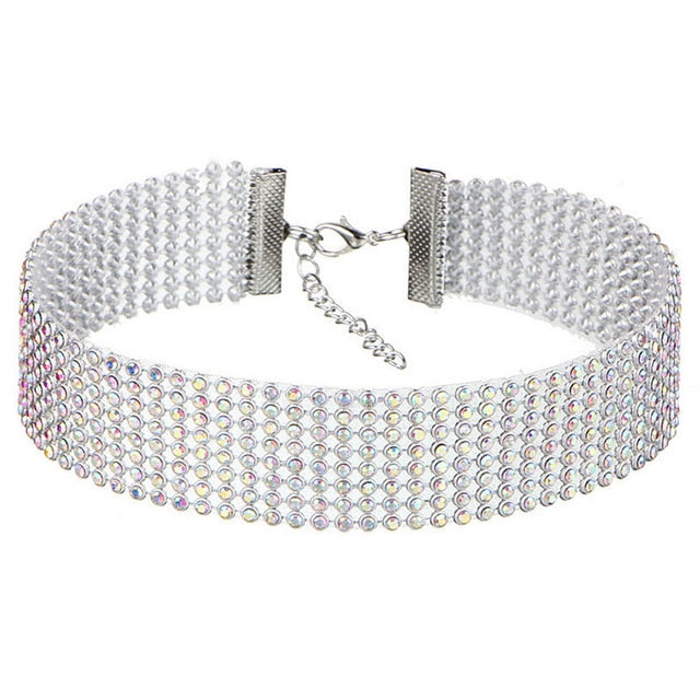 NEW Crystal Rhinestone Choker Necklace - Shopeasywear
