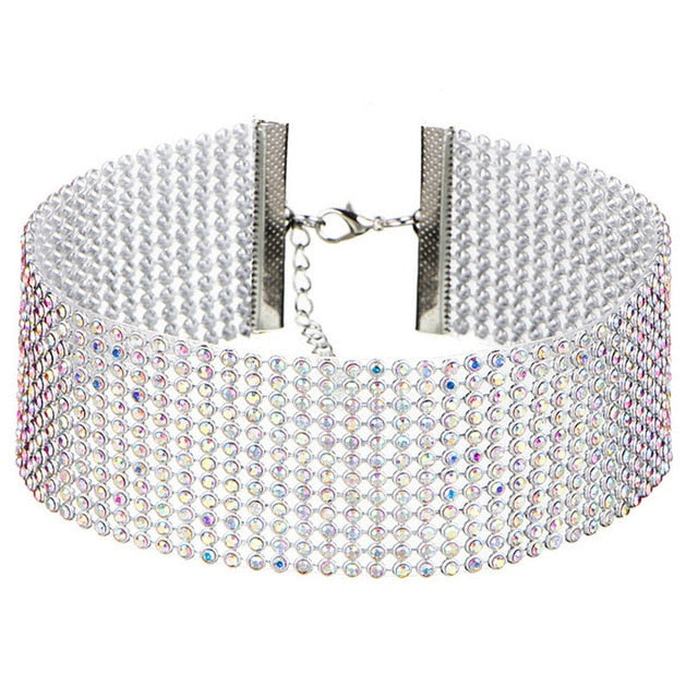 NEW Crystal Rhinestone Choker Necklace - Shopeasywear