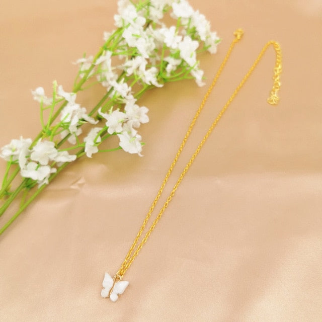 Cute Butterfly Choker Necklace For Women - Shopeasywear