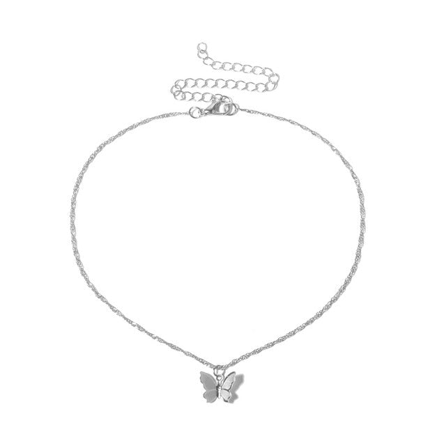 Cute Butterfly Choker Necklace For Women - Shopeasywear