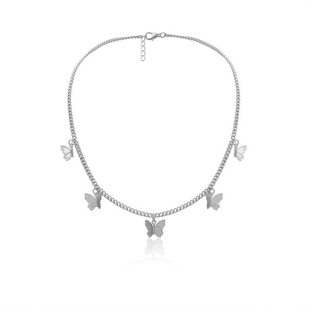 Cute Butterfly Choker Necklace For Women - Shopeasywear