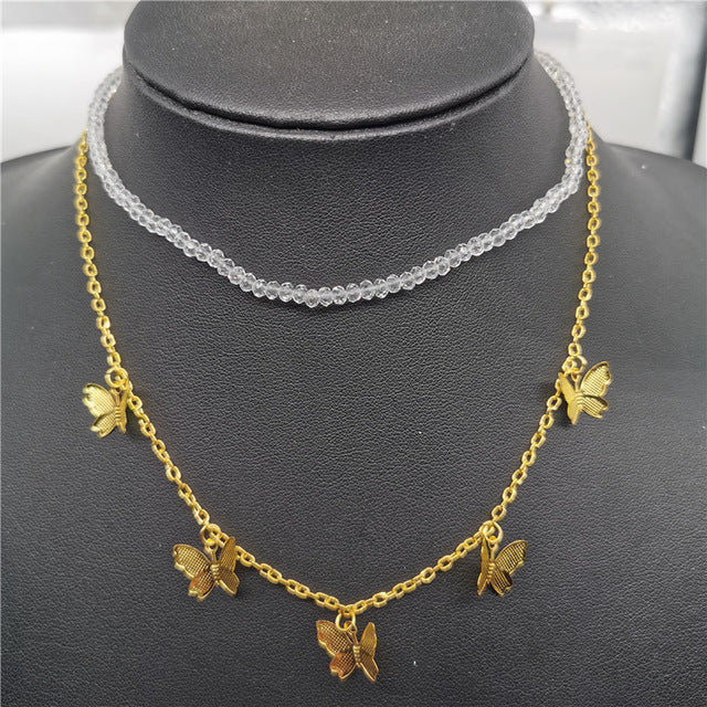 Cute Butterfly Choker Necklace For Women - Shopeasywear