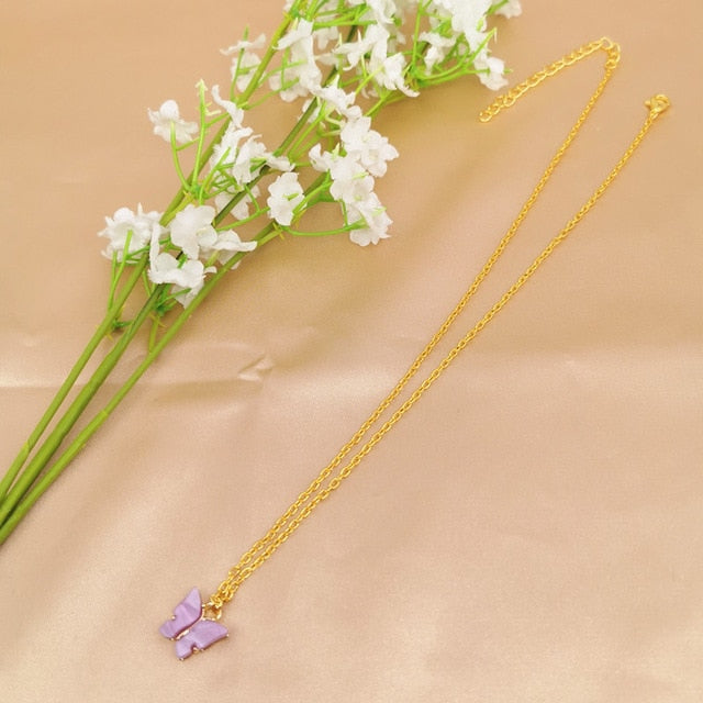 Cute Butterfly Choker Necklace For Women - Shopeasywear