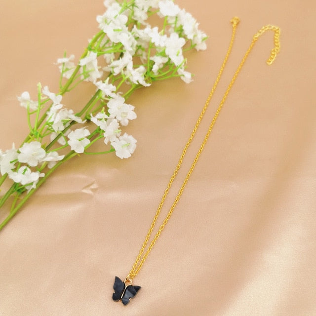 Cute Butterfly Choker Necklace For Women - Shopeasywear