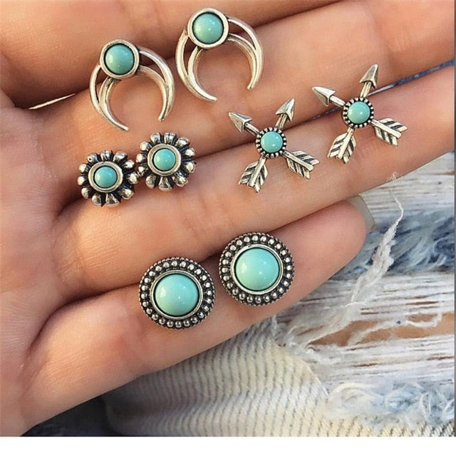 12 Pairs/Set Simulated Pearl Earrings For Women - Jeglow store