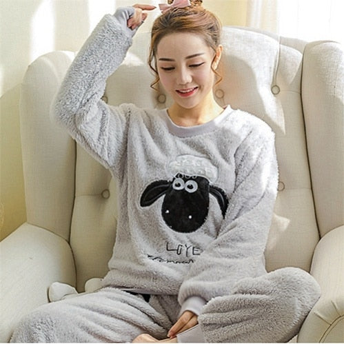 Autumn Winter Women Pajamas Sets