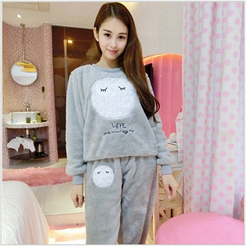Autumn Winter Women Pajamas Sets