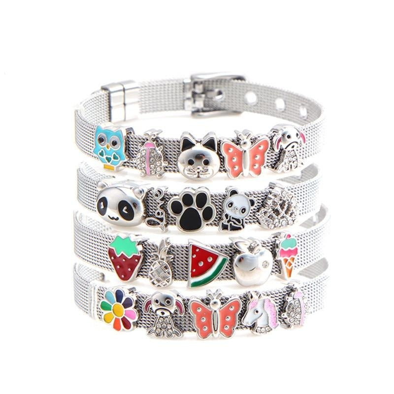 Charm 8mm Mesh Bracelet Set - Shopeasywear