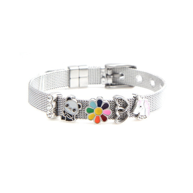 Charm 8mm Mesh Bracelet Set - Shopeasywear